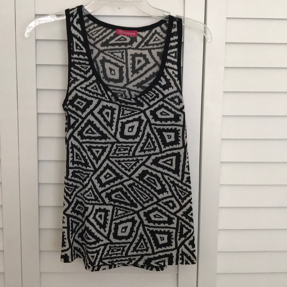 Black and white tank top small